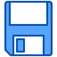 Floppy disk blue style icon