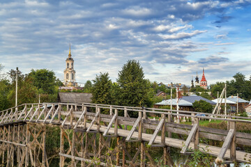 Wooden bridge, Suzdal, Russia