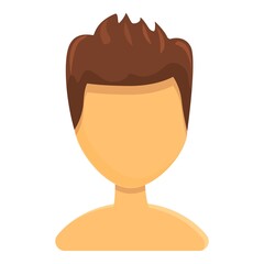 Short haircut icon. Cartoon of Short haircut vector icon for web design isolated on white background