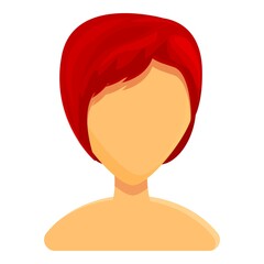 Beautiful women haircut icon. Cartoon of Beautiful women haircut vector icon for web design isolated on white background