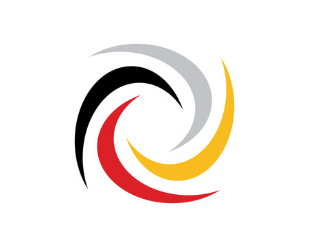 abstract logo vortex c icon