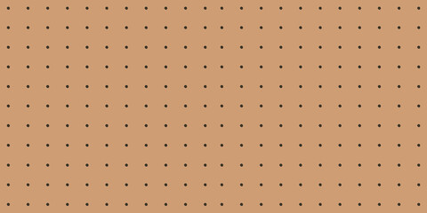 Peg board perforated texture background material with round holes seamless pattern board vector illustration. Wall structure for working bench tools.