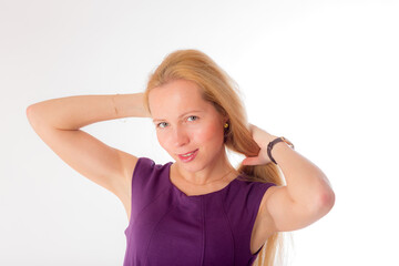 Fototapeta premium girl with long hair