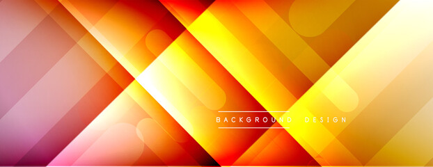 Dynamic lines abstract background. 3D shadow effects and fluid gradients. Modern overlapping forms