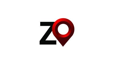 Letter Z Place Location Poin Modern Logo
