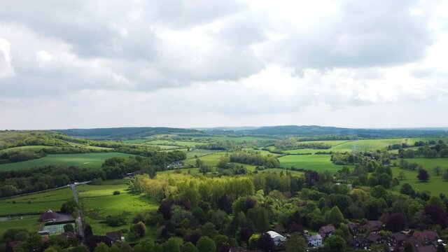 Rolling countryside view of Kent countryside