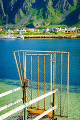 Fishing port in Bleik village, Andoya island