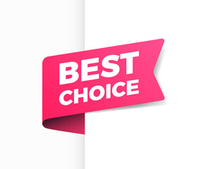 Best Choice Shopping Vector Ribbon