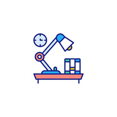 Lamp icon in vector. Logotype