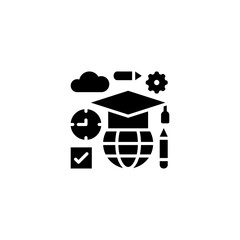 Online Education icon in vector. Logotype