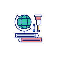 Explore icon in vector. Logotype