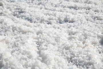 Close up of Salt with pattern