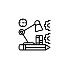 Study icon in vector. Logotype