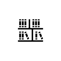 Library icon in vector. Logotype