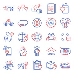 Business icons set. Included icon as Skin care, Like, Car signs. Messenger, Ranking stars, Love heart symbols. Gpu, Document signature, Communication. Refresh bitcoin, Patient history. Vector