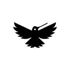 hummingbird colibri logo vector icon illustration