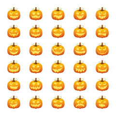 Gradient icons for pumpkin.