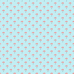 Umbrellas seamless pattern vector illustration