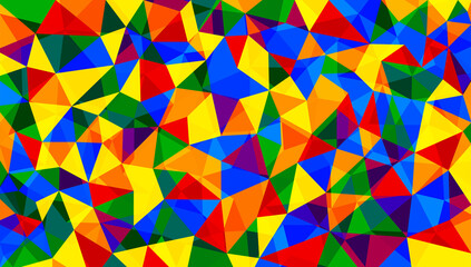 LGBT concept. Abstract rainbow polygonal vector background