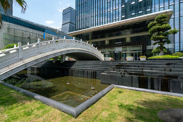 Office building of financial center, Binjiang District, Hangzhou, China