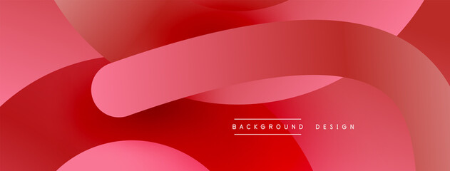 Abstract overlapping lines and circles geometric background with gradient colors