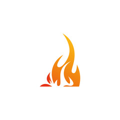 Fire sign icon, bonfire. Vector illustration eps 10