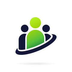 people team work logo template
