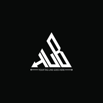H L B letter logo creative design. H L B unique design