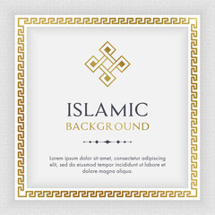 Islamic pattern Background. Modern trendy banner or poster design