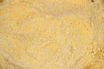 Cornflour. Close-up Corn Flour. Corn Flour as background texture