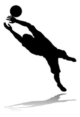 Soccer Football Player Silhouette