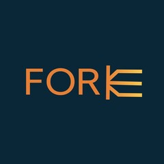 fork logo vector design illustration suitable for tooling companies, etc.