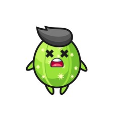 the dead cactus mascot character