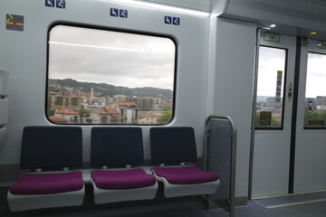 Interior of a train