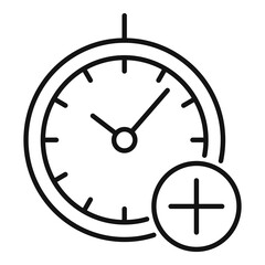 Time psychological therapy icon, outline style
