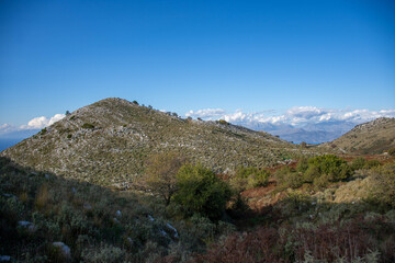 Fototapeta na wymiar landscape in the mountains corfu