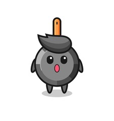 the amazed expression of the frying pan cartoon