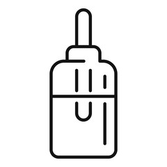 Hyaluronic acid icon, outline style