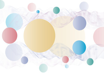 Abstract background of multicolored circles for the design of textiles, posters, websites.