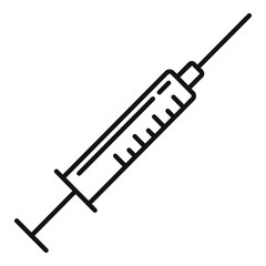 Botox shot icon, outline style