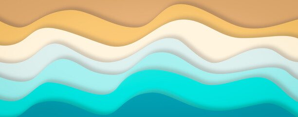 abstract colorful background with waves for summer background