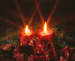 Brennende Kerzen