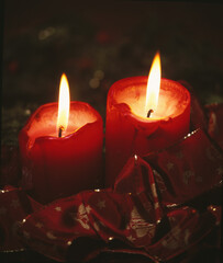 Brennende Kerzen