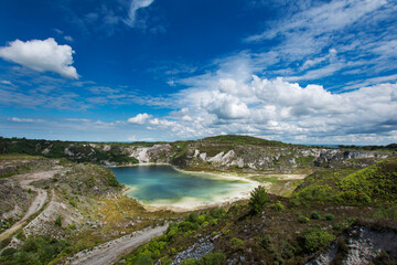 Disused clay pits in St Austell, Cornwall 