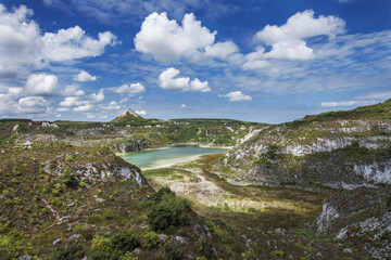 Disused clay pits in St Austell, Cornwall 