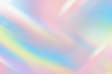 Abstract grainy rainbow gradient. Pink, blue and purple background. Trendy noise retro overlay template