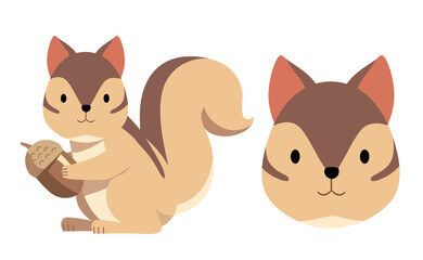 リスト顔のイラスト素材