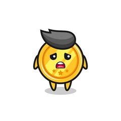 disappointed expression of the medal cartoon