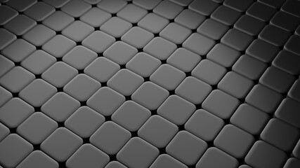 Metal floor with tiling, abstract 3d rendering backdrop, computer generating background. 3d block background with metallic effect. 