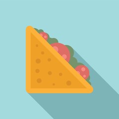 Sandwich icon, flat style